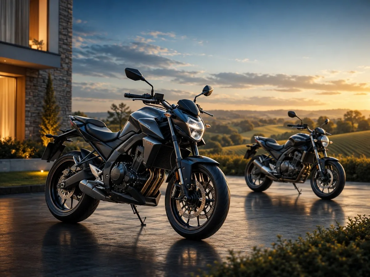 Motocicletas ao pôr do sol, consórcio de motos em Deodápolis e Mato Grosso do Sul